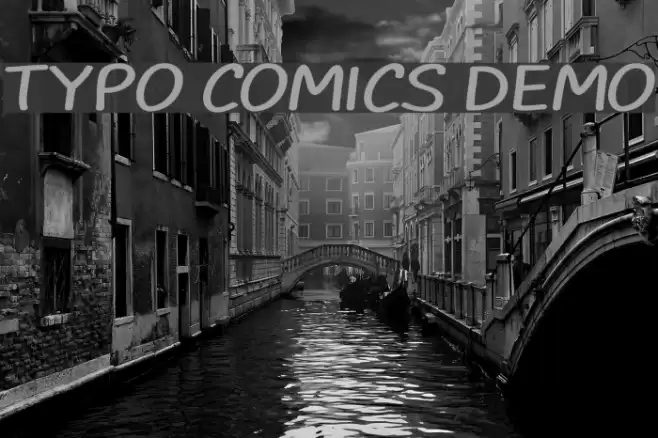 TYPO COMICS DEMO Font examples