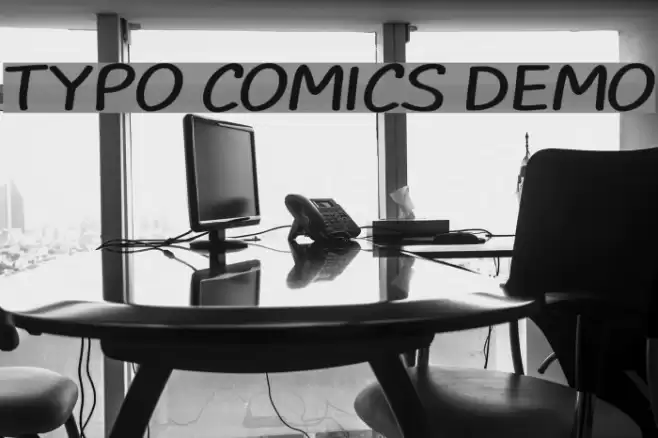 TYPO COMICS DEMO Font examples
