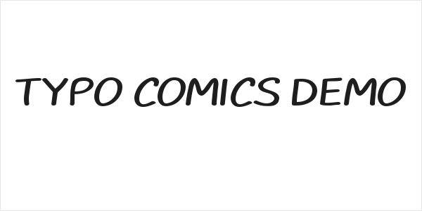 TYPO COMICS DEMO Logo