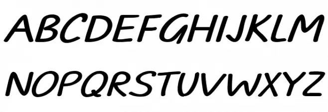 TYPO COMICS Italic DEMO Polices MAJUSCULES