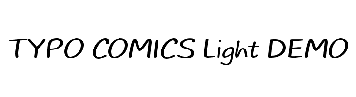 TYPO COMICS Light DEMO Font
