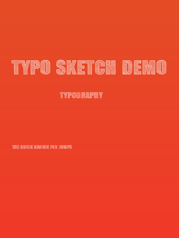 TYPO SKETCH DEMO Poster