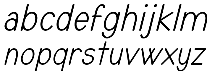 TYPONOME Italic Font LOWERCASE
