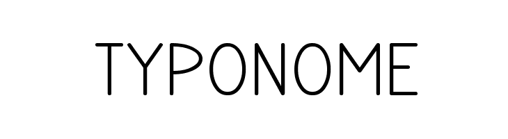 TYPONOME Font
