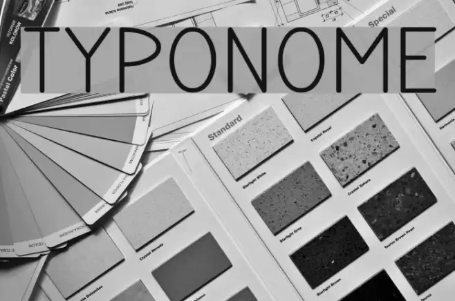 TYPONOME Font examples