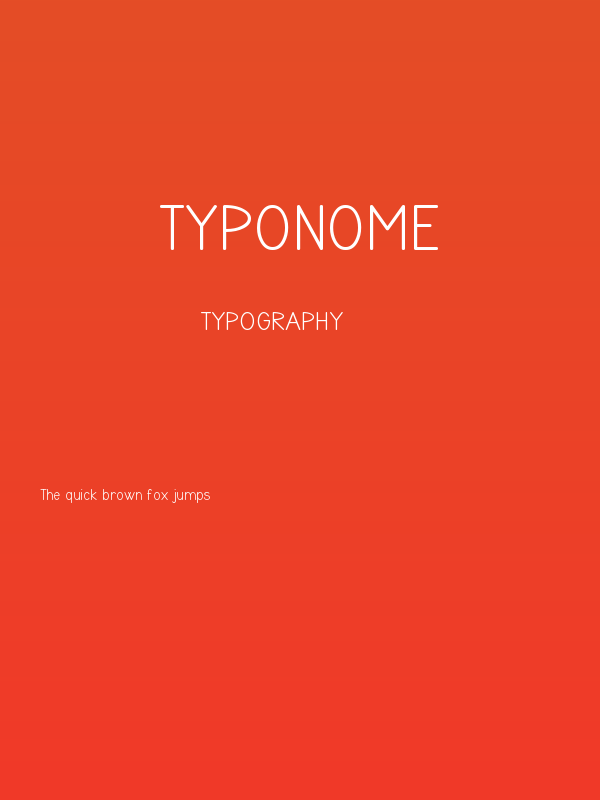 TYPONOME Poster