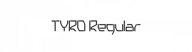TYRO Regular  Frei Schriftart Herunterladen