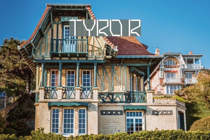 TYRO Regular Font examples