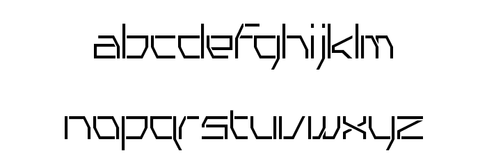 TYRO Regular Font LOWERCASE