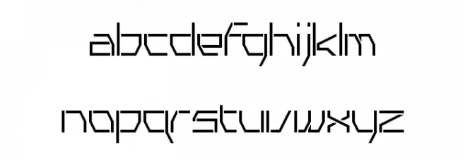 TYRO Regular フォント 小文字