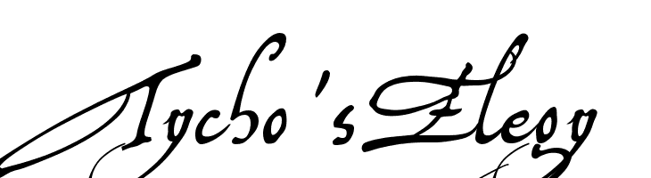 Tycho'sElegy  Frei Schriftart Herunterladen
