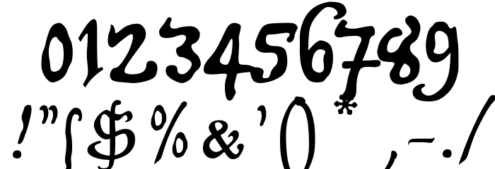 Tycho'sRecipe Font OTHER CHARS