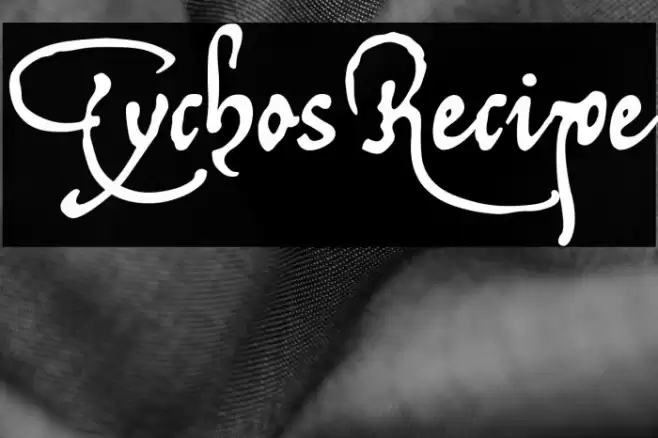 TychosRecipe Font examples