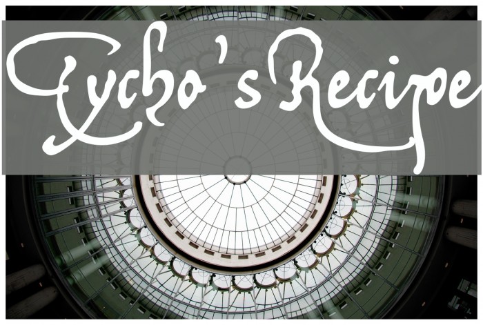 Tycho'sRecipe Font examples