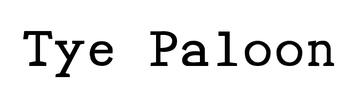 Tye Paloon  नि: शुल्क फ़ॉन्ट्स डाउनलोड