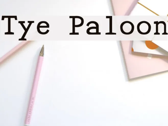 Tye Paloon Example 3