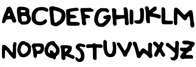 TyeDyeJerky Schriftart Groß