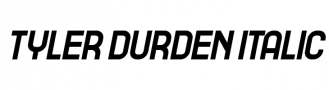 Tyler Durden Italic  免费字体下载