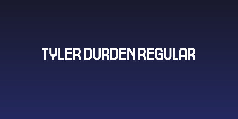 Tyler Durden Regular Social Header