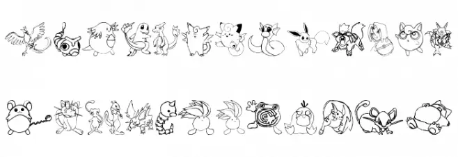 Tyler's Pokemon Fuentes MINÚSCULAS
