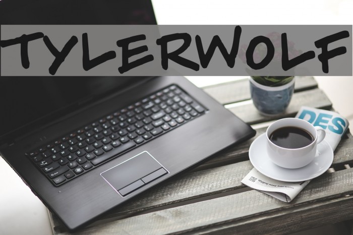 Tylerwolf Font examples