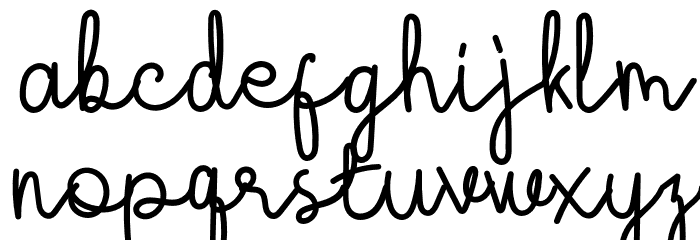 TyllapiaDemoRegular Font LOWERCASE