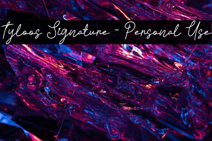 Tyloos Signature - Personal Use Example 3