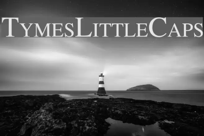 TymesLittleCaps Font examples
