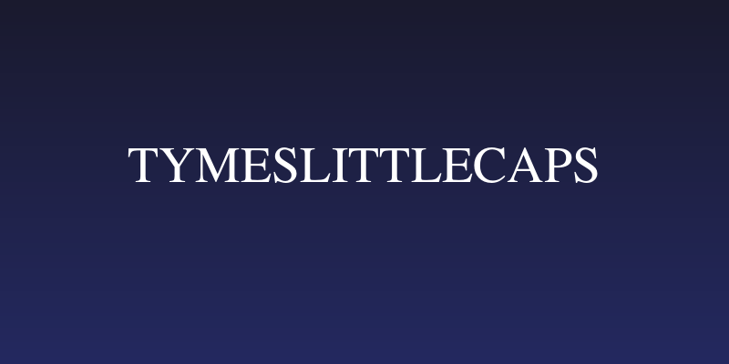 TymesLittleCaps Social Header