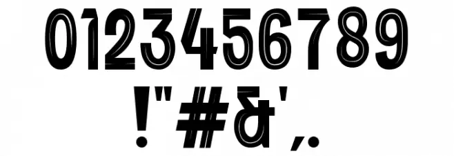 Tyniside Personal Used Font Alte caractere
