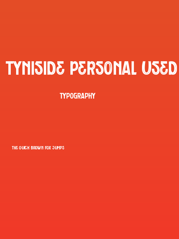 Tyniside Personal Used Poster