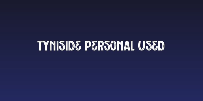 Tyniside Personal Used Social Header