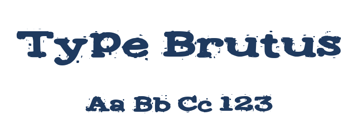 Type Brutus Font Preview