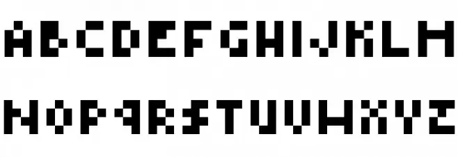 Type Four フォント 大文字