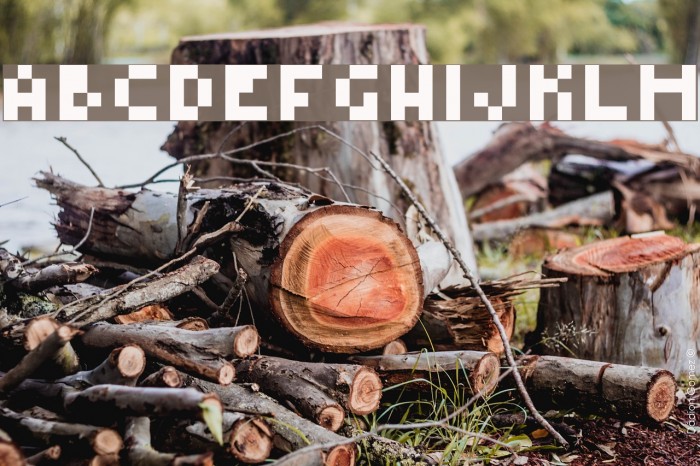 Type Four Font examples