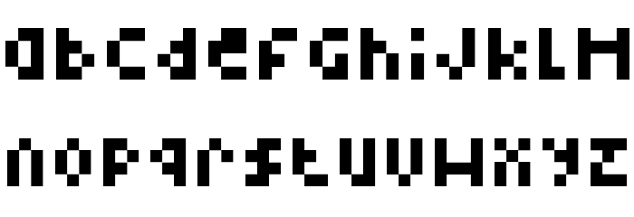 Type Four Font LOWERCASE
