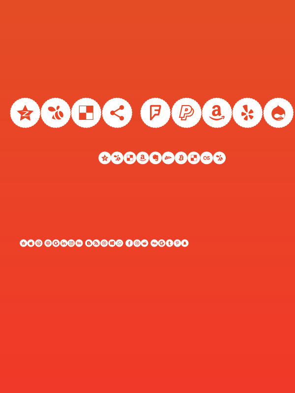 Type Icons Color 2019 Poster