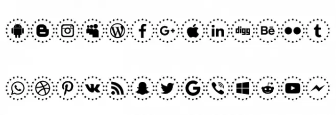 Type Icons Color Fuentes MINÚSCULAS