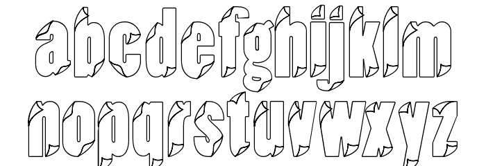 Type In The Wind Font LOWERCASE