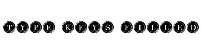 Type Keys Filled  Frei Schriftart Herunterladen