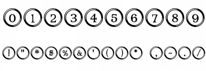 Type Keys Font OTHER CHARS