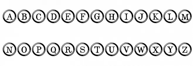 Type Keys 字体 大写