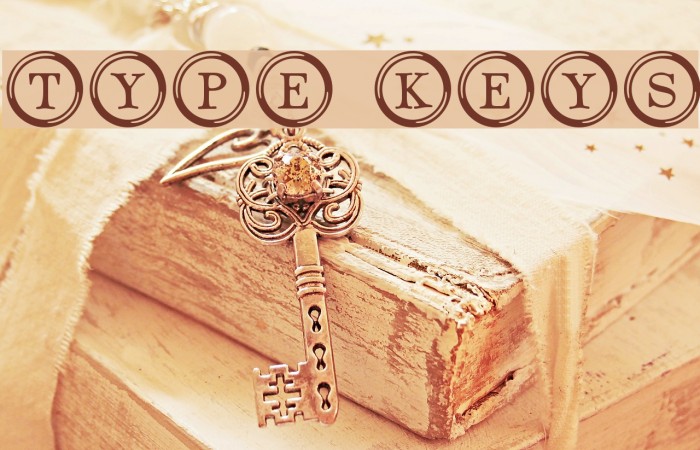 Type Keys Font examples