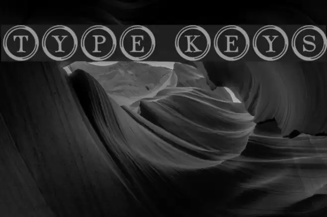 Type Keys Font examples