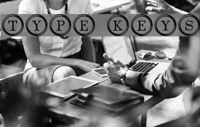 Type Keys Font examples