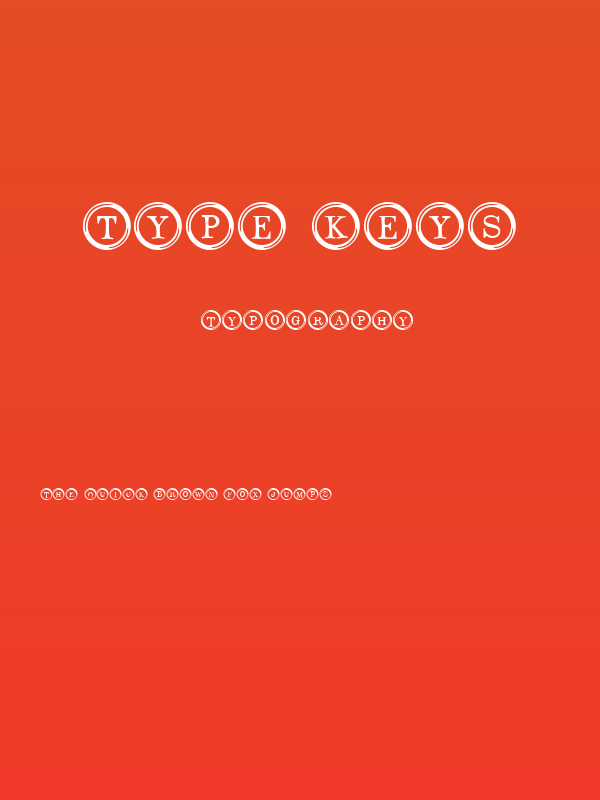 Type Keys Poster