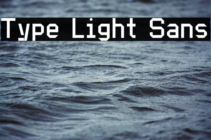 Type Light Sans Example 1