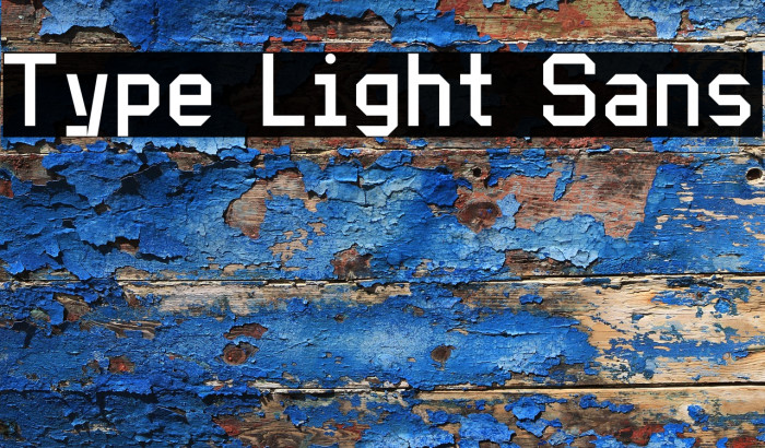 Type Light Sans Example 2