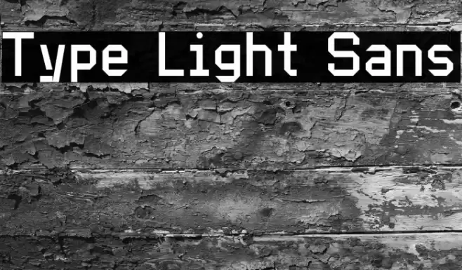 Type Light Sans Font examples