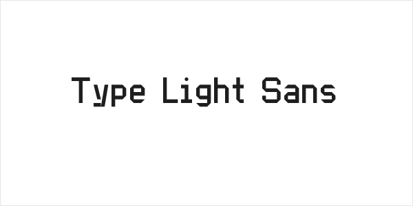 Type Light Sans Logo